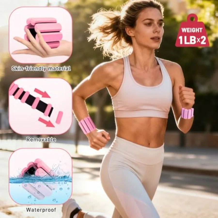 Pilates Ring Set 15 PCS Home Pilates Essentials Kit for Women 12 Pilates Ring and 9 Ball Set Pilates Kit with Ankle Weights 2LB