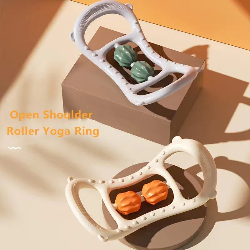 Yoga Ring Massage Roller Pilates Exercise Ring Open Shoulder Beautiful Back Stretching Ring Pilates Fitness Home Training